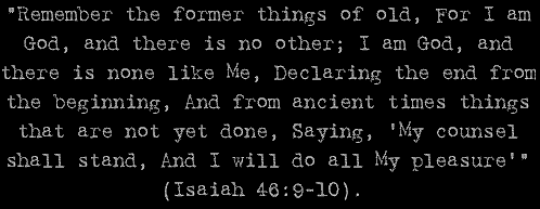 Isaiah 46:9-10